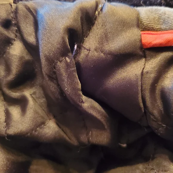 Thomas Burberry Grey & Black Quilted Bomber Jacket - Picture 11 of 16